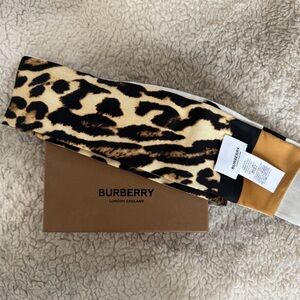 Burberry Animal Print Silk Scarf